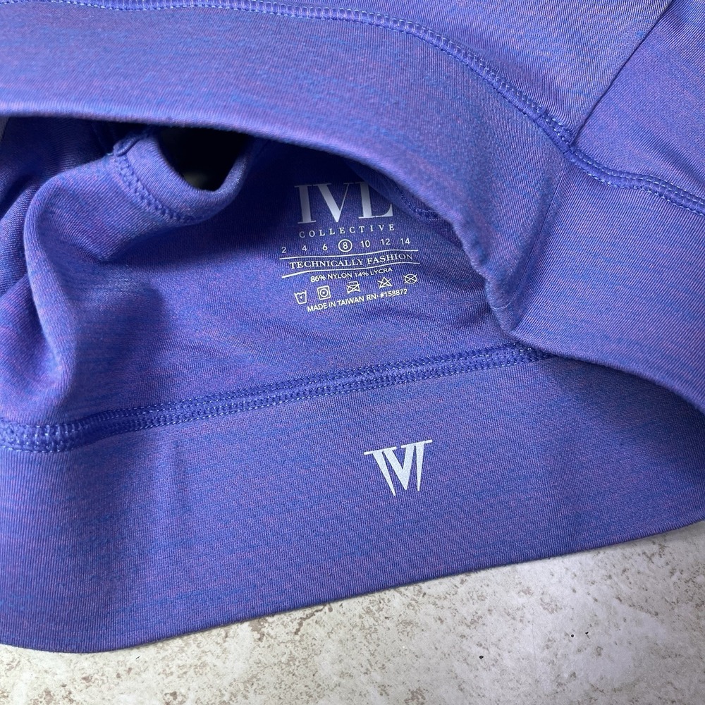 IVL Collective Women's Everyday Crop Sports Bra Periwinkle Purple Size 8‎ - Picture 3 of 3